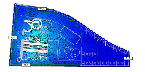 Waterpark noise map after treatment