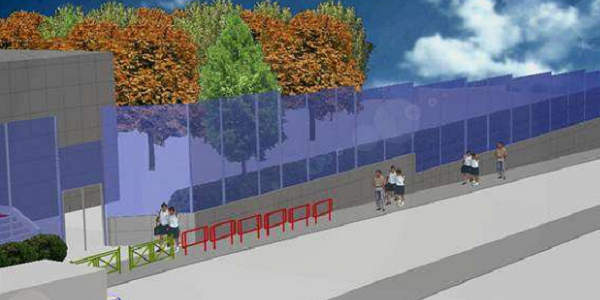 Noise barrier 3D model