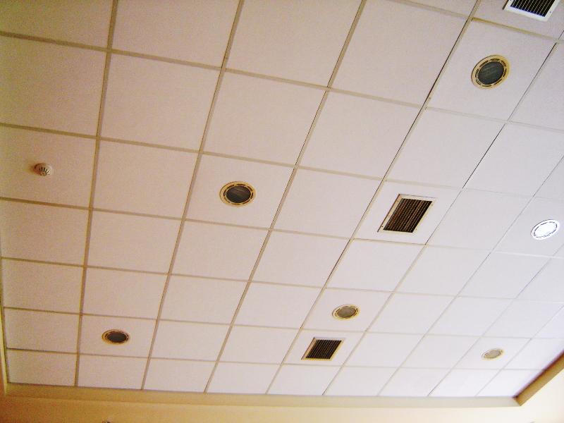 Ceiling acoustic tiles